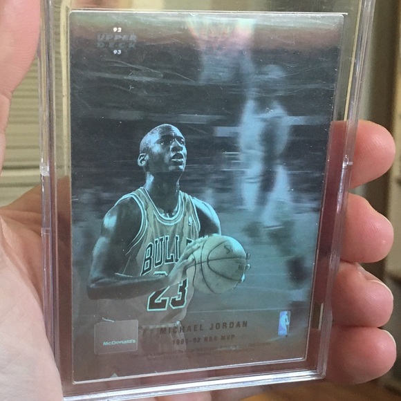 michael jordan hologram card upper deck